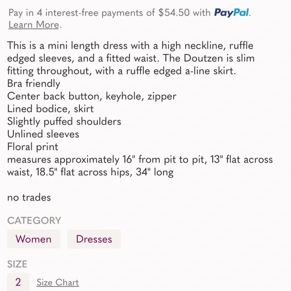 Reformation Doutez Dress in Champagne Wishes Size 0 - Picture 10 of 10